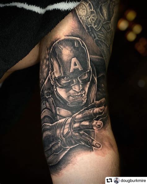 captain america tattoo